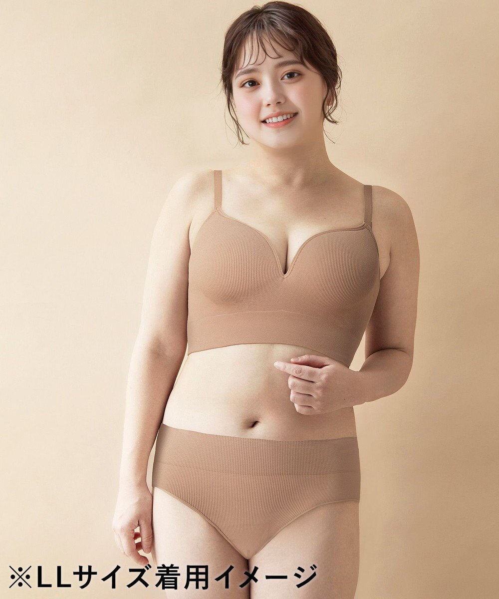 WACOAL ノンワイヤーブラ 【GOCOCi ゴコチ】 ぴったりフィット アンダー部分のズレを軽減 洗濯機洗い可能(ネット使用) ブラトップ レディース ハーフトップ CGG255 /ワコール 