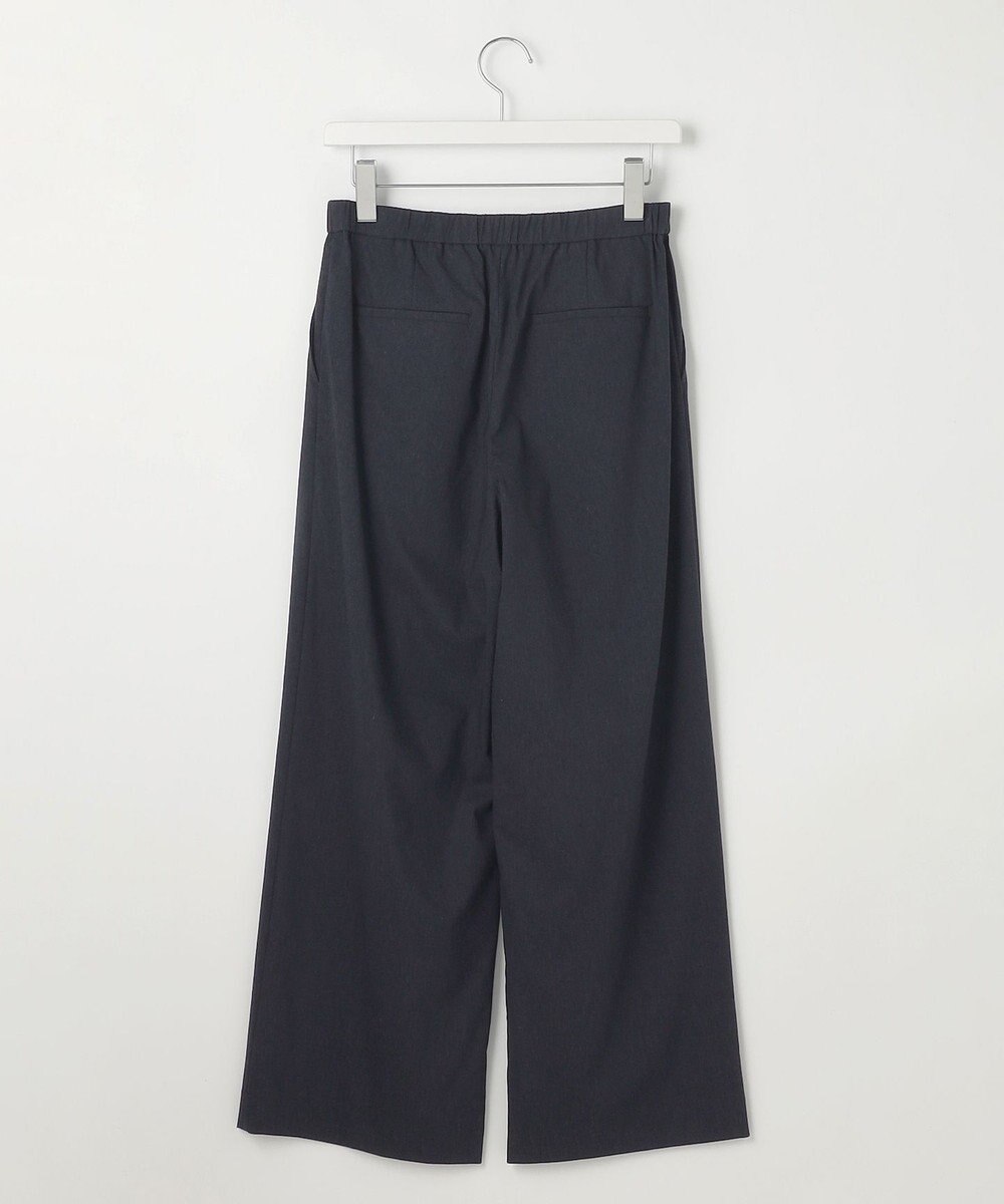 J.PRESS LADIES 【洗える】セルロースリネンストレッチ タックワイドパンツ 