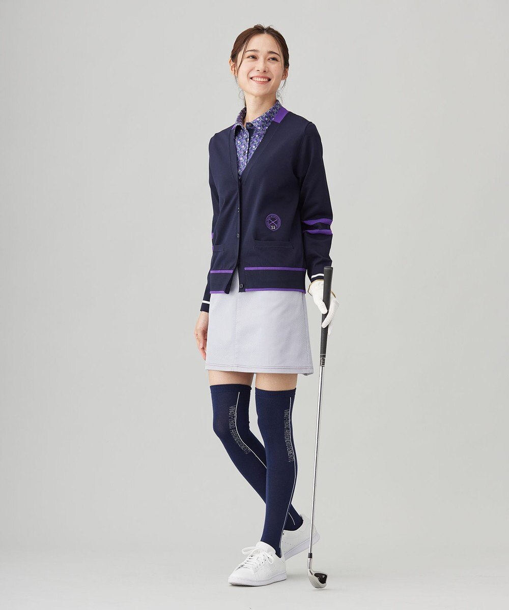 23区GOLF 【WOMEN】【ウォッシャブル】ニットカーデガン 