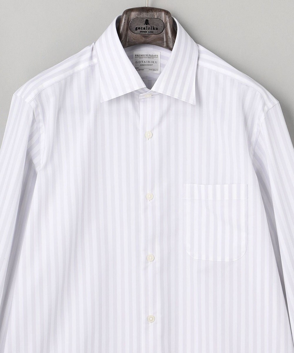 GOTAIRIKU 【形態安定】PREMIUMPLEATS_セミワイドカラー _通年ドレスシャツ(25年秋冬限定色) 