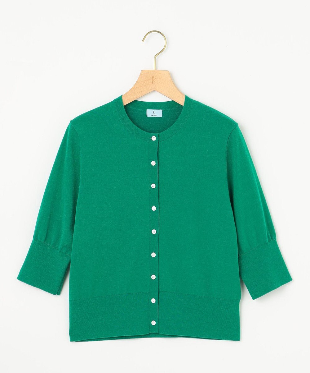 組曲 L ドライタッチ 5分袖カーディガン 