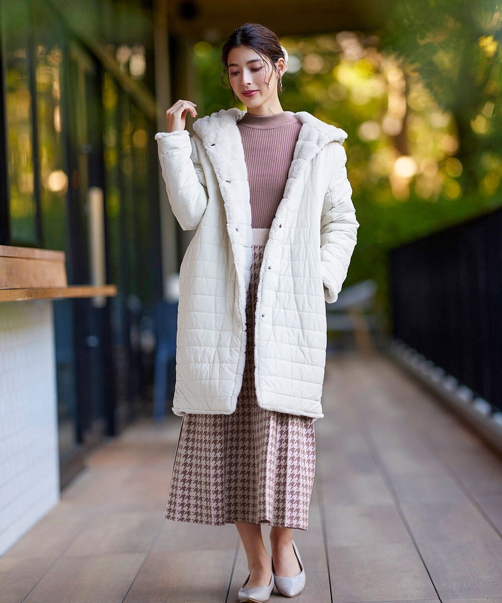 Tiaclasse 【2WAY】エコファーキルティングリバーシブルコート 