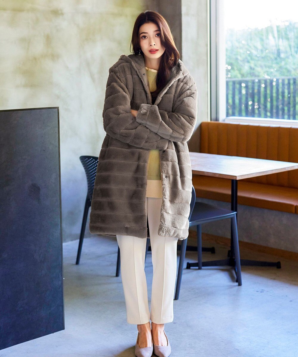 Tiaclasse 【2WAY】エコファーキルティングリバーシブルコート 