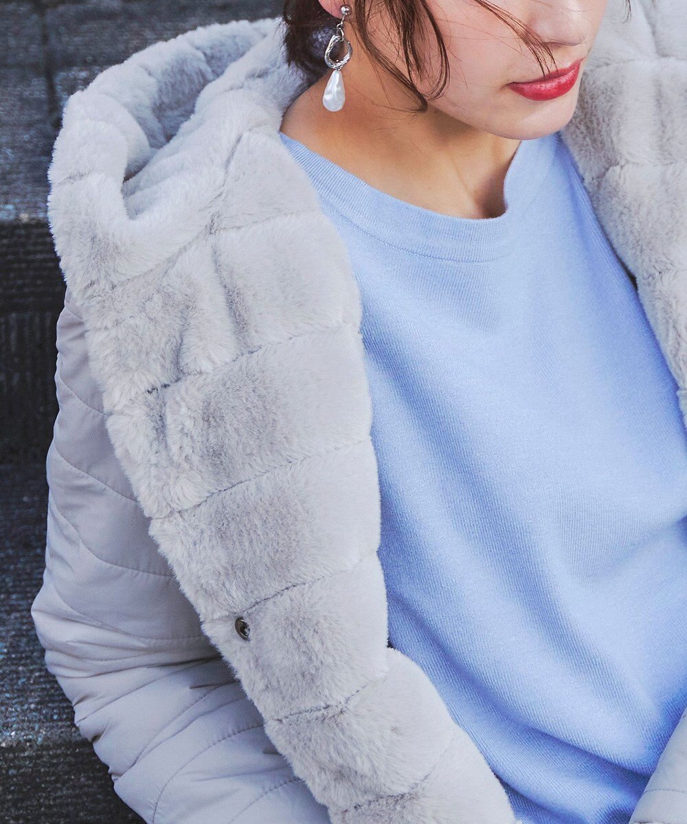 Tiaclasse 【2WAY】エコファーキルティングリバーシブルコート 