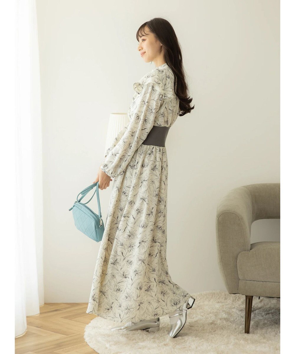 earth music&ecology リブドッキングフラワーワンピース 