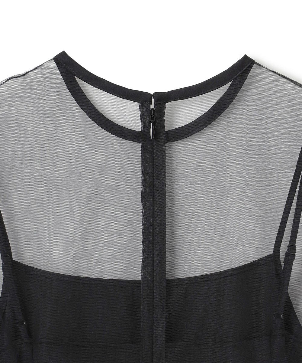 BEIGE， 【洗える・GISELe 4月号掲載】KALMIA / ノースリーブチュールドレス 