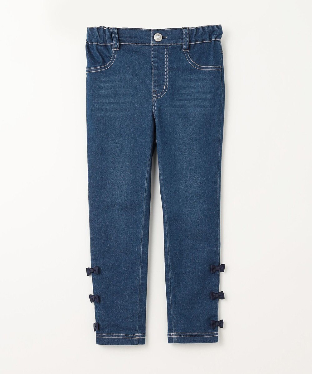 ANY KIDS 裾リボンストレート パンツ 