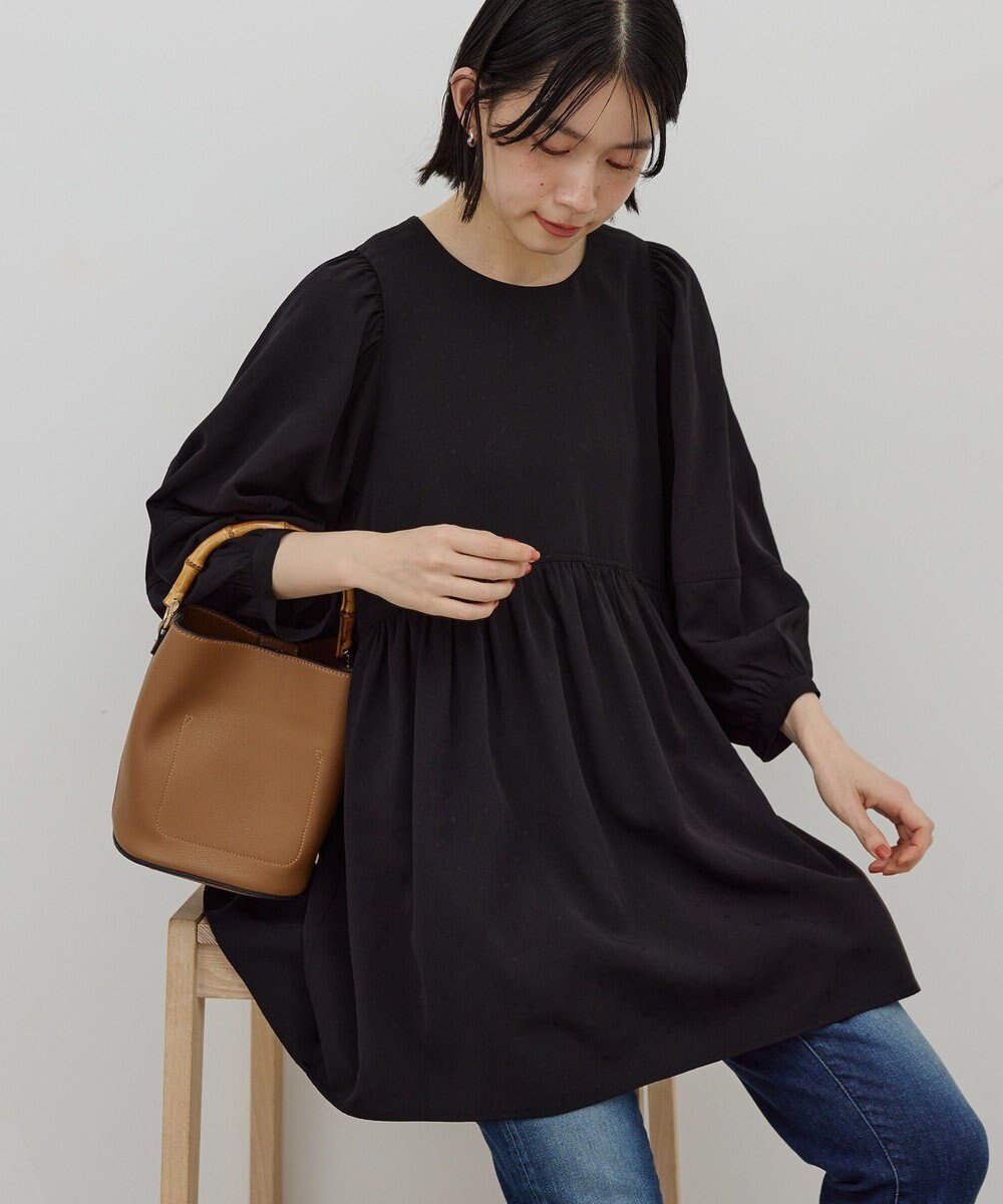 AMERICAN HOLIC DOTジャガードティアードブラウス 