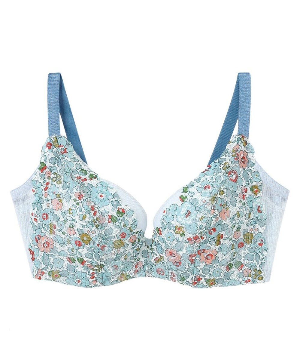 une nana cool MADE WITH LIBERTY FABRIC さあわたし レース 脇高ブラジャー 