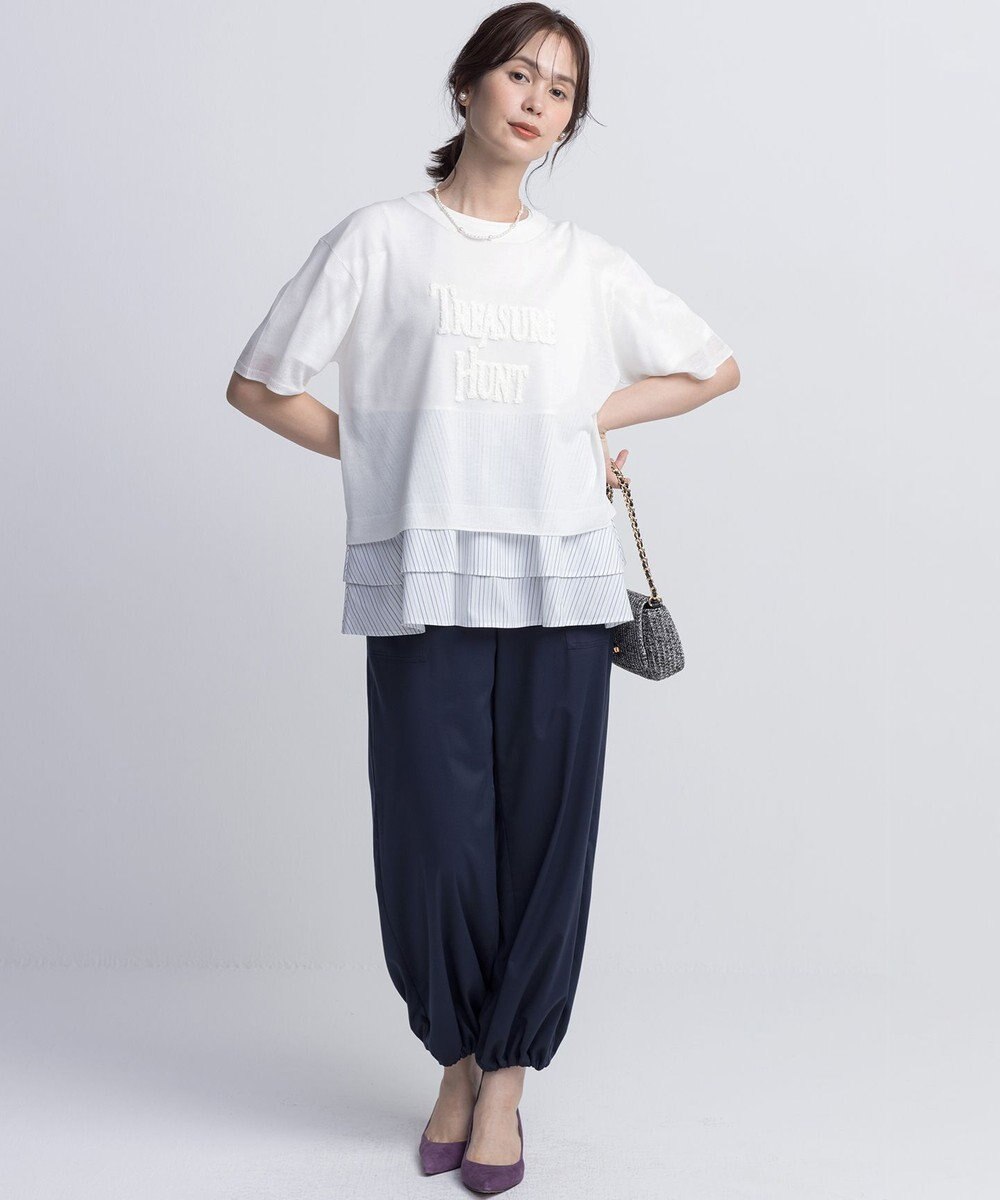 組曲 L シャツコンビティアード カットソー 