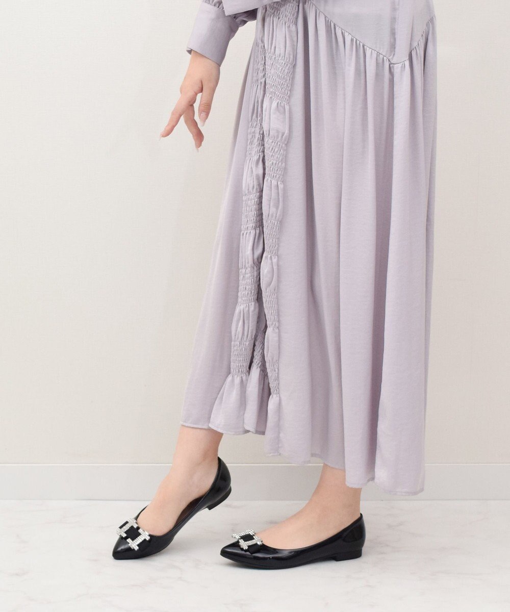 Bridget Birkin 【Bridget Birkin】ビジューリボンバレエレインパンプス 