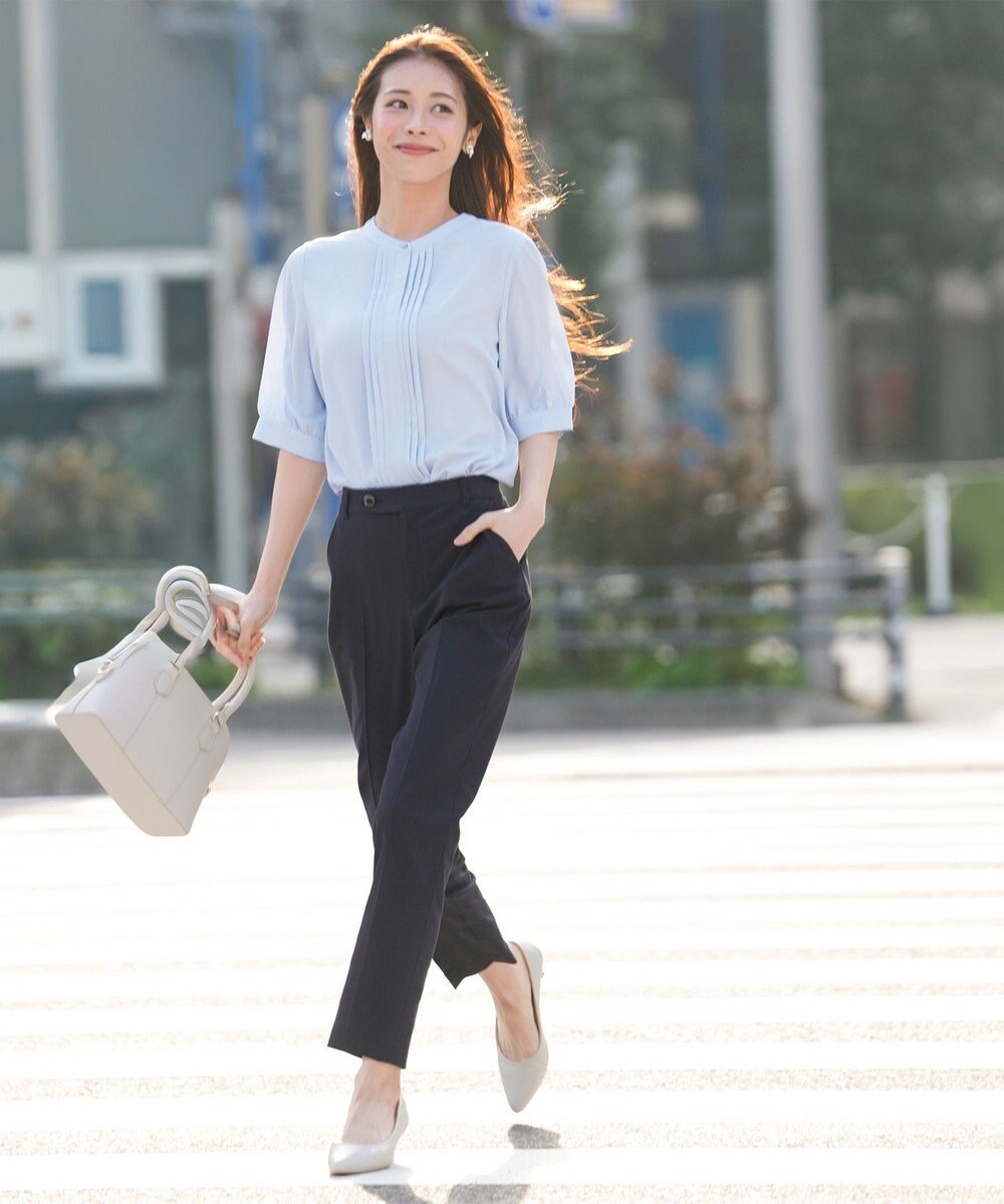 ANY SIS S エアリーストレッチ テーパードパンツ 