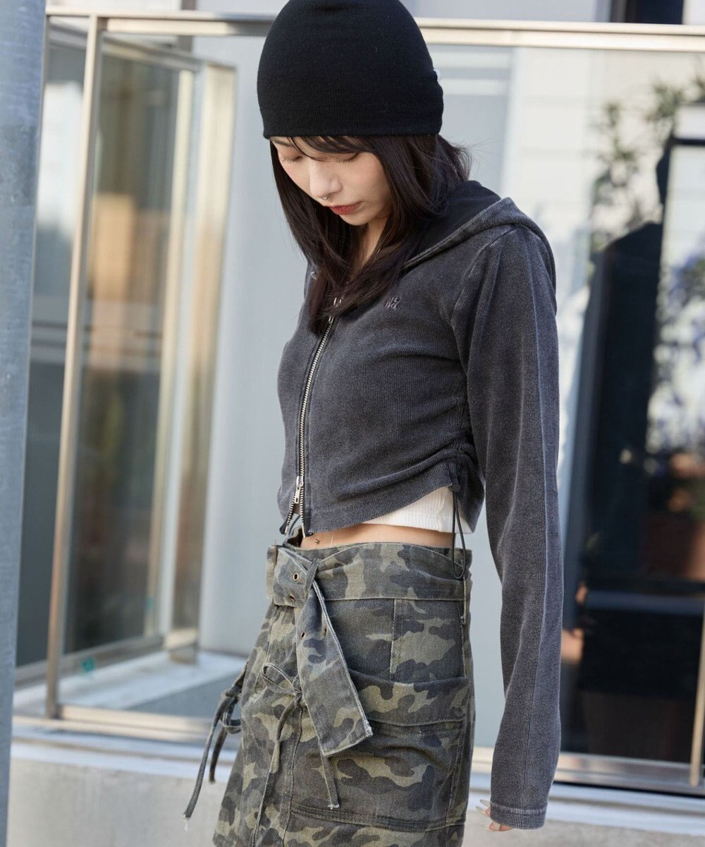 WEGO リブジップパーカー 