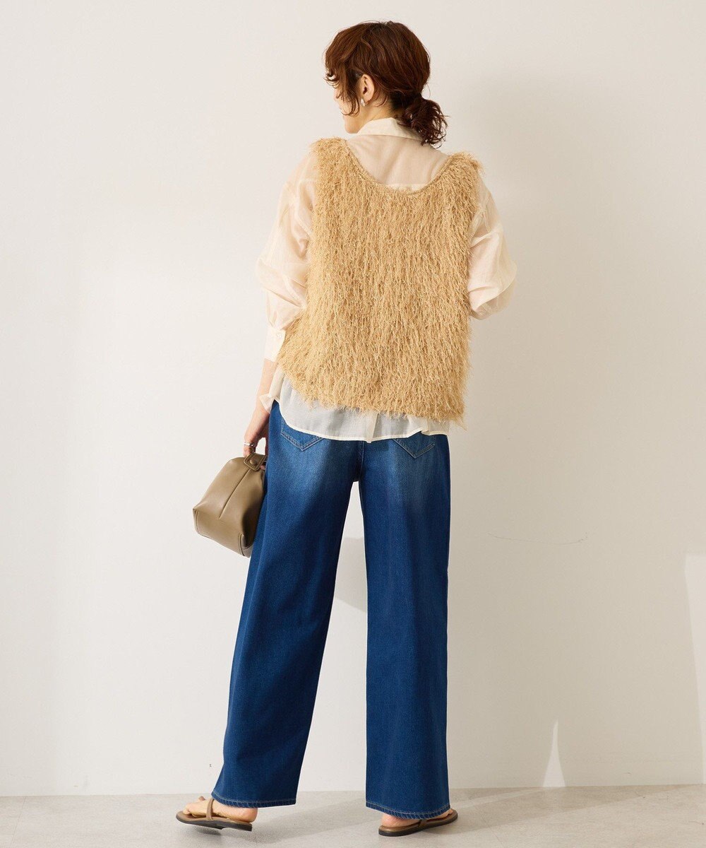 AMERICAN HOLIC 【前後2way】サイドスリットシャギーベスト 