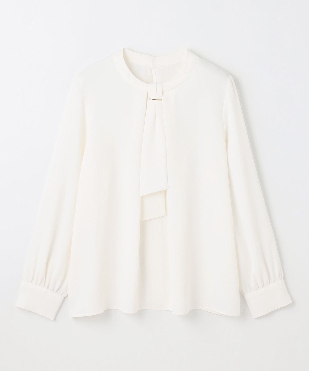 ANY L 【洗濯機可/2WAY】ボウタイブラウス 