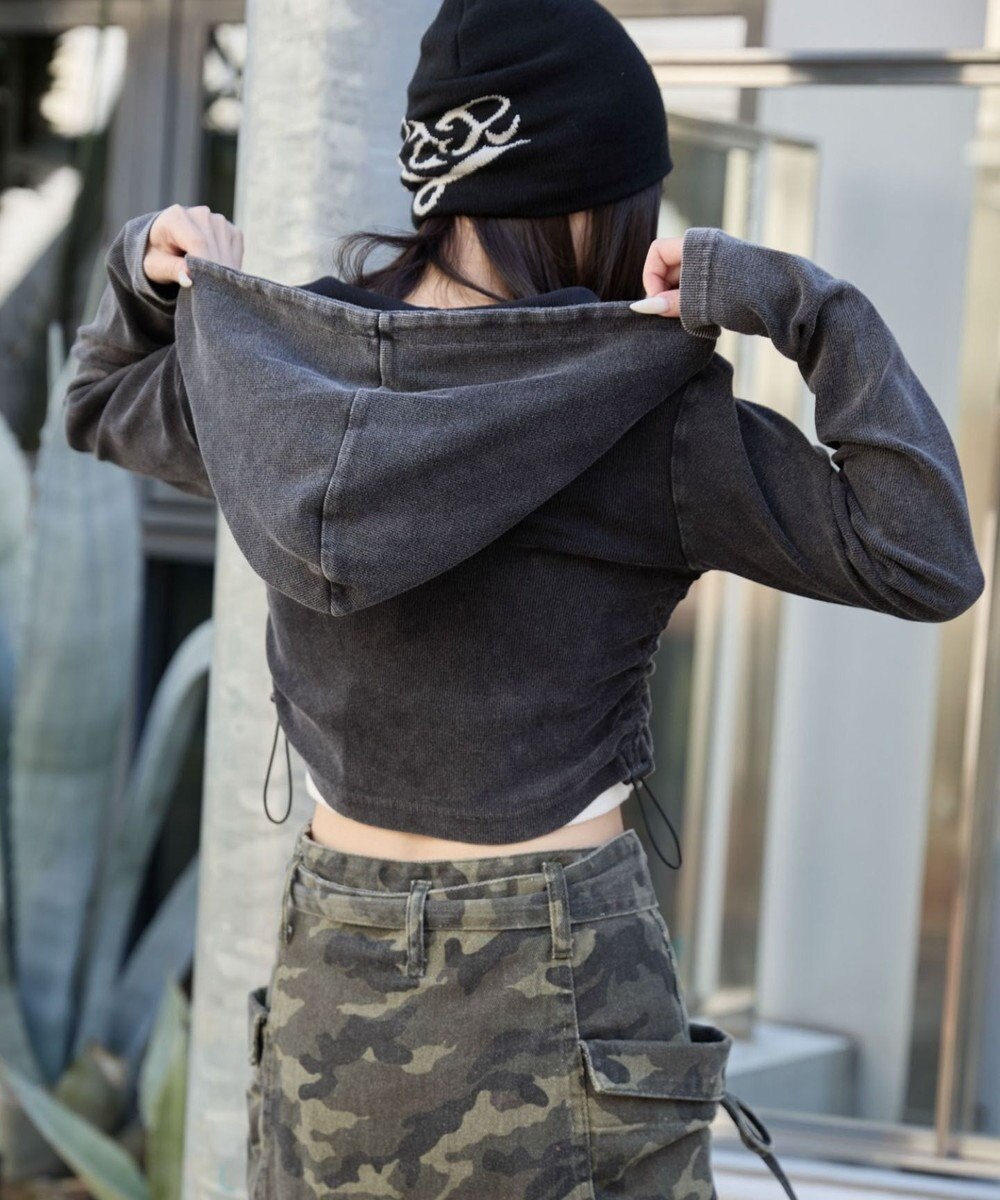 WEGO リブジップパーカー 