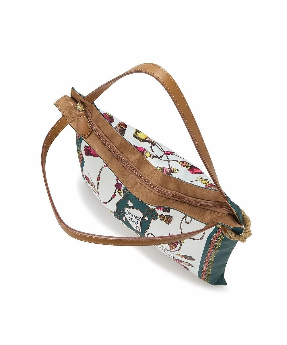 TOPKAPI 【TREASURE TOPKAPI】マイルドサテン スカーフ柄 トートバッグ 