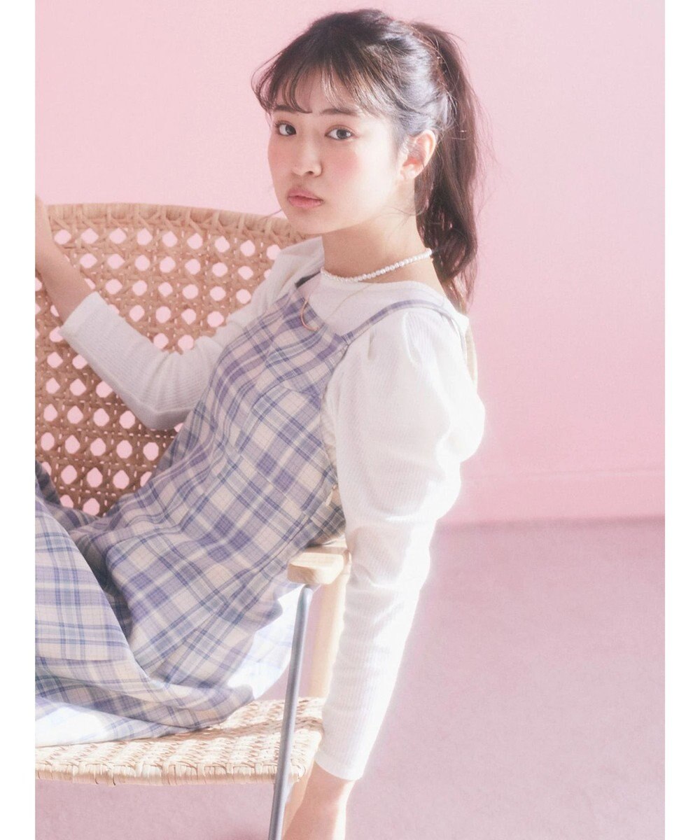 earth music&ecology パフスリーブクレープリブインナー 