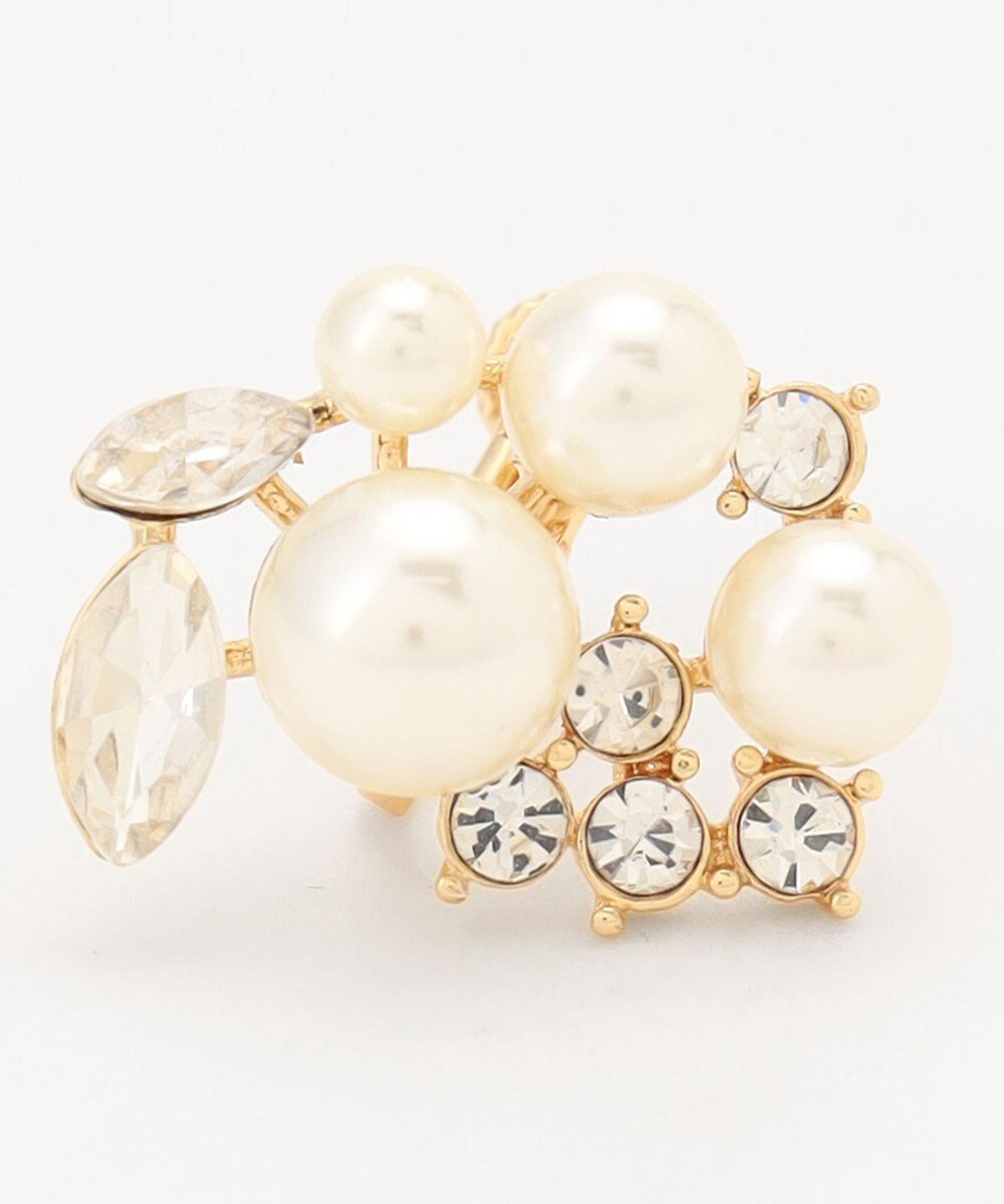 ANY SIS パール調ジュエル イヤリング 