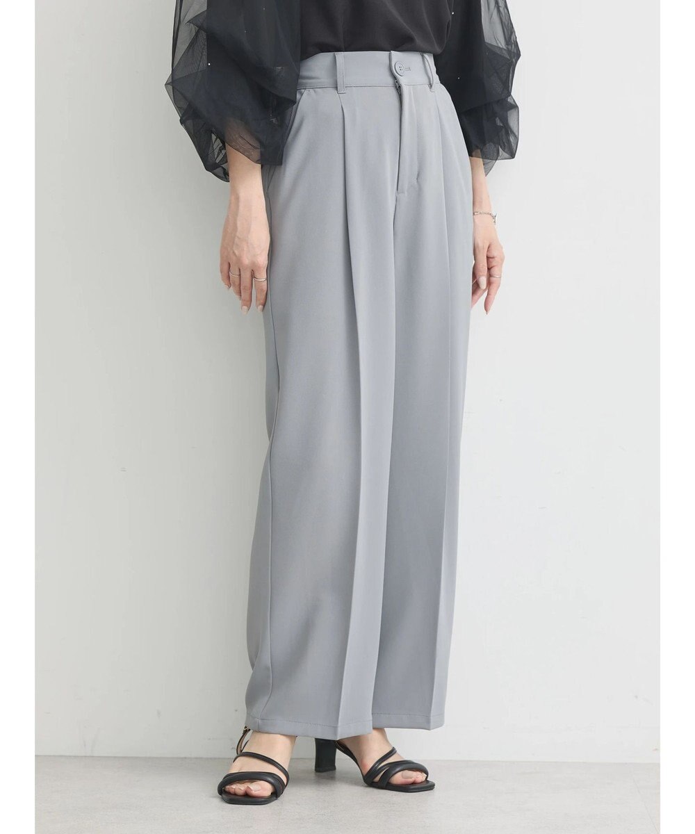 earth music&ecology タックストレートパンツ 