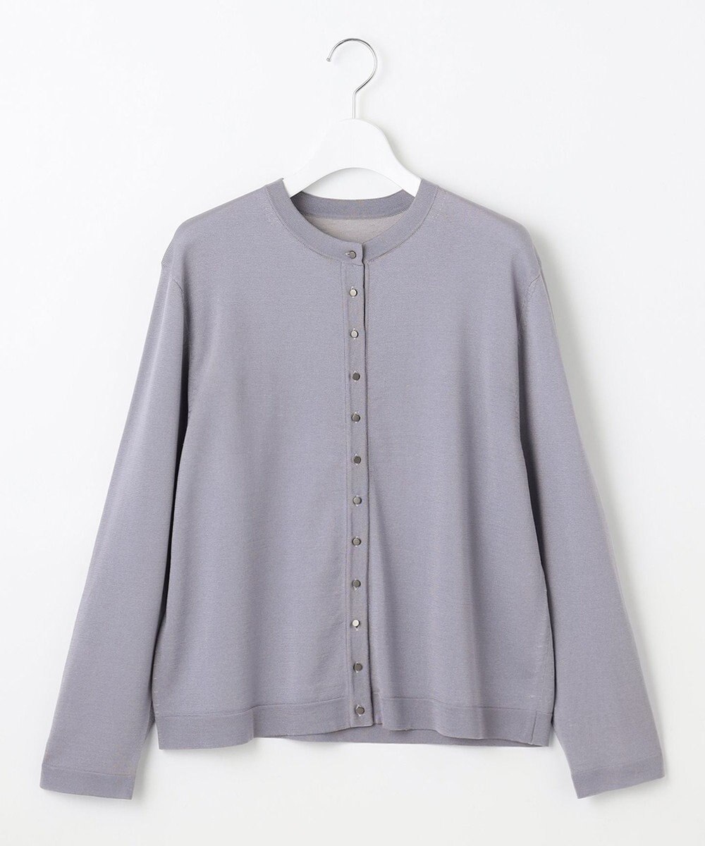 自由区 L 【アンサンブル対応】アセテートコットン カーディガン 