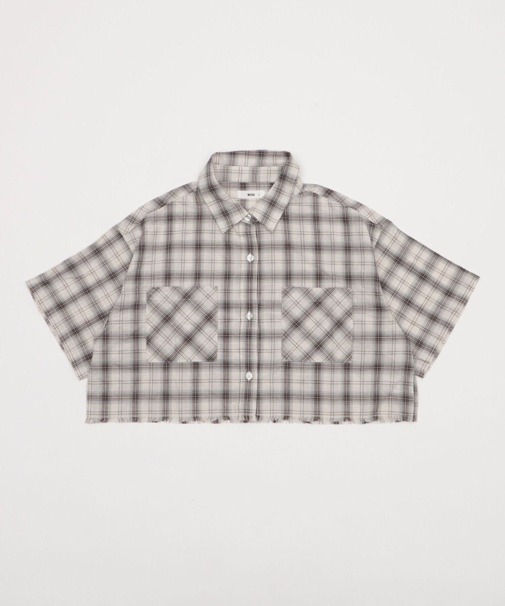 WEGO ショートチェックシャツ（S） 