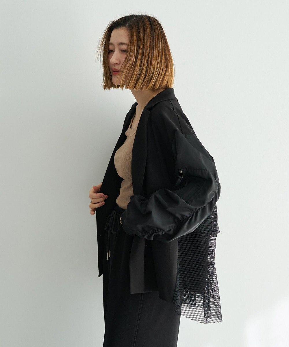 YECCA VECCA 異素材MIXテーラードジャケット 