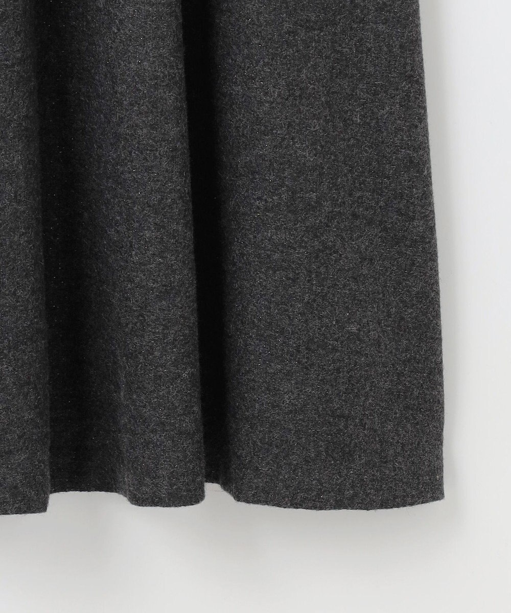 組曲 【2WAY】ラメフラノ フリル襟ワンピース 