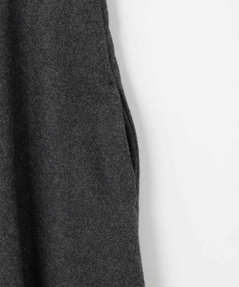 組曲 【2WAY】ラメフラノ フリル襟ワンピース 