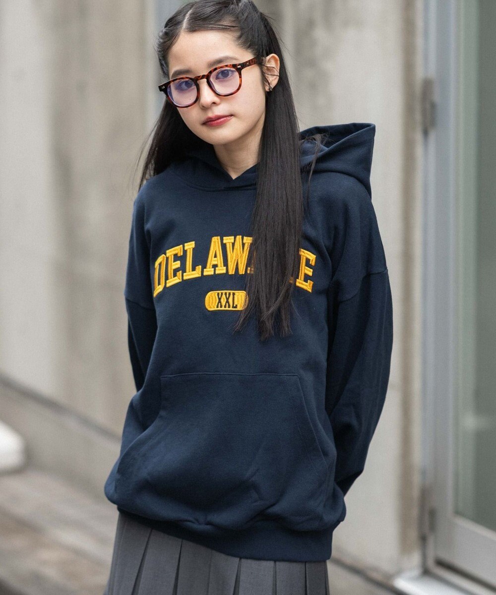 WEGO 【ユニセックス着用ITEM/SMLサイズ展開】グラフィックロゴプルパーカー 