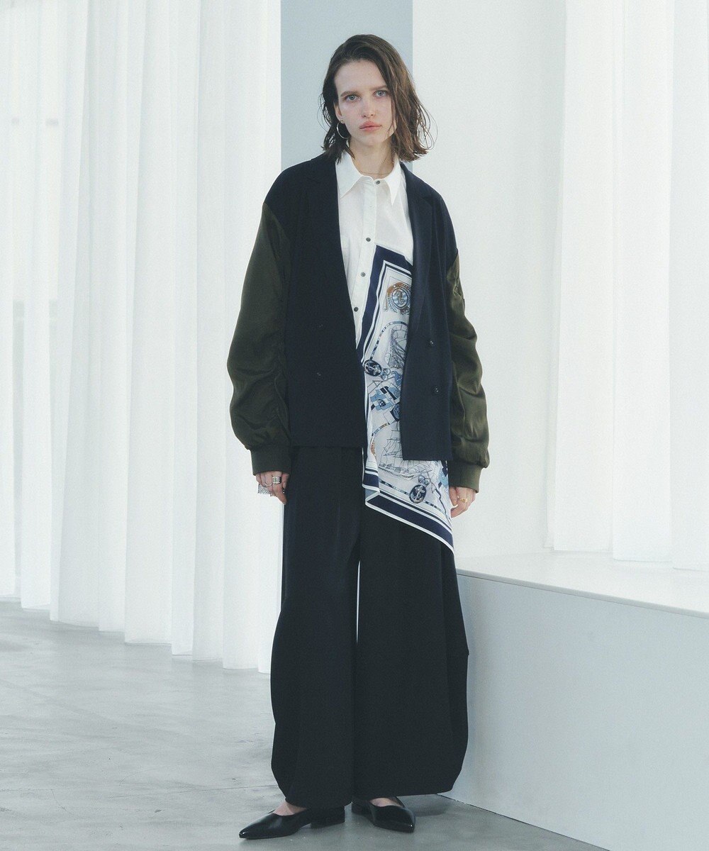 YECCA VECCA 異素材MIXテーラードジャケット 