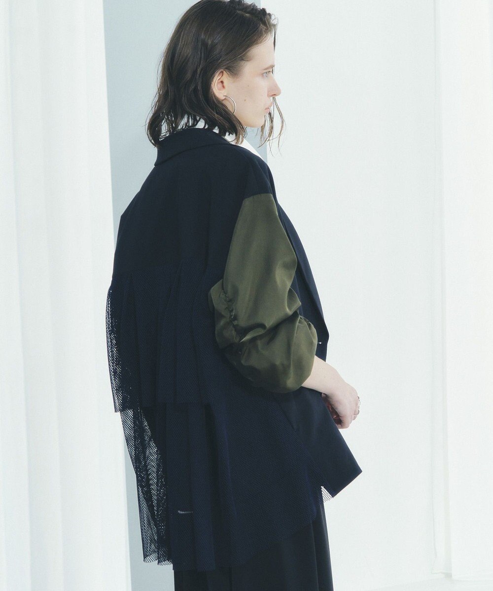 YECCA VECCA 異素材MIXテーラードジャケット 