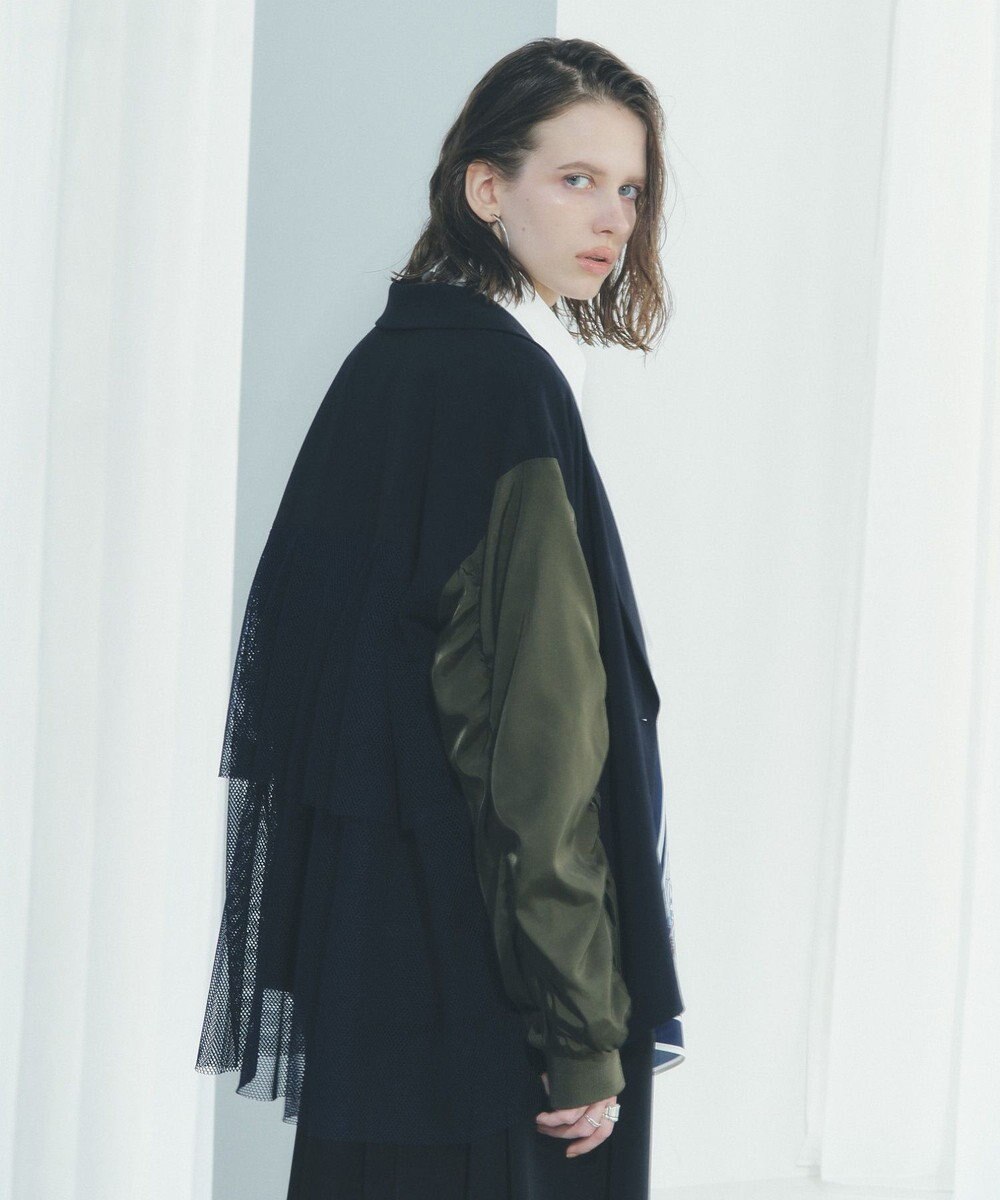 YECCA VECCA 異素材MIXテーラードジャケット 