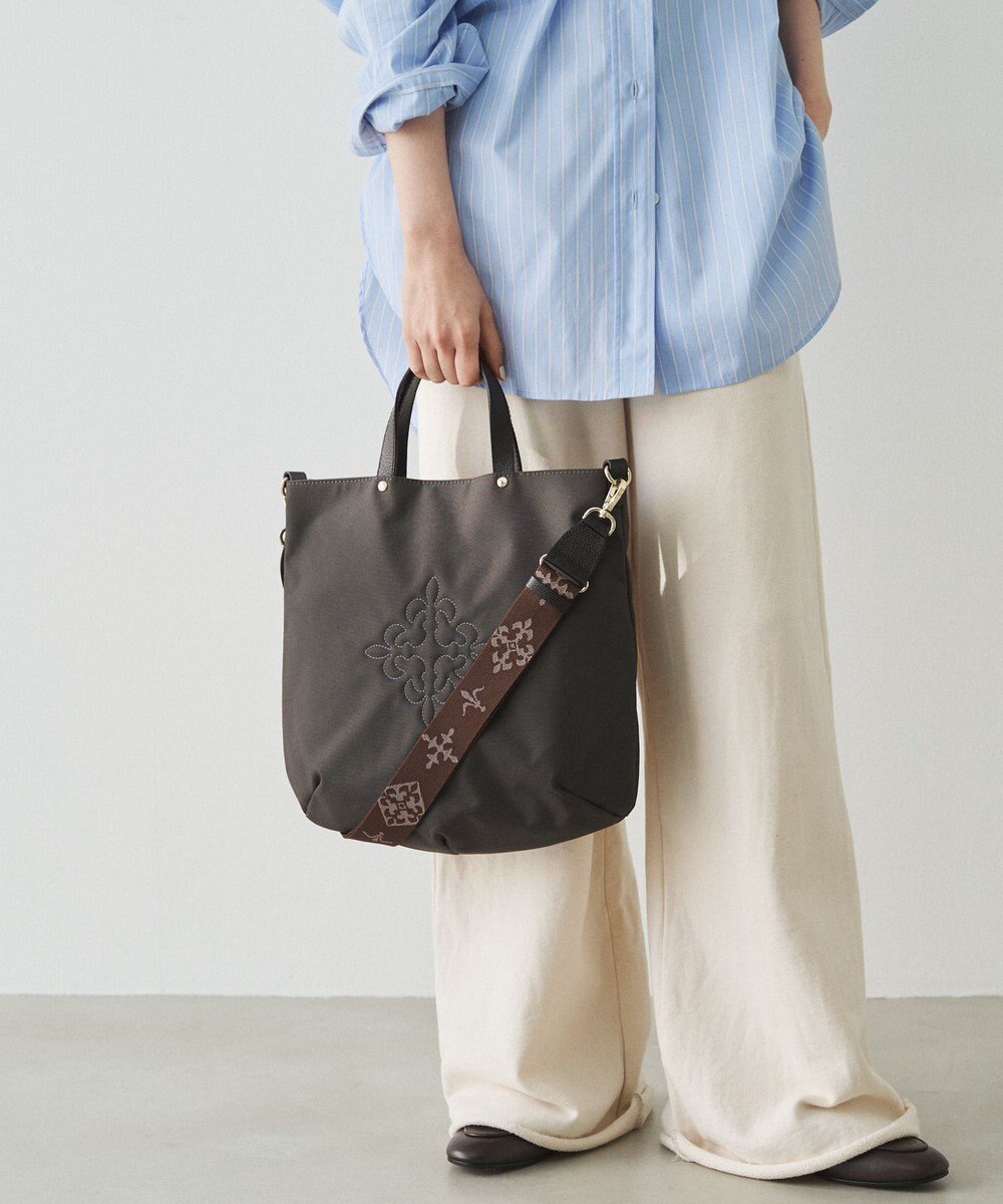 russet 《3/4～価格改定》スリム2WAYトートバッグ <コーデュラナイロン>(CE-1404-WEB) 