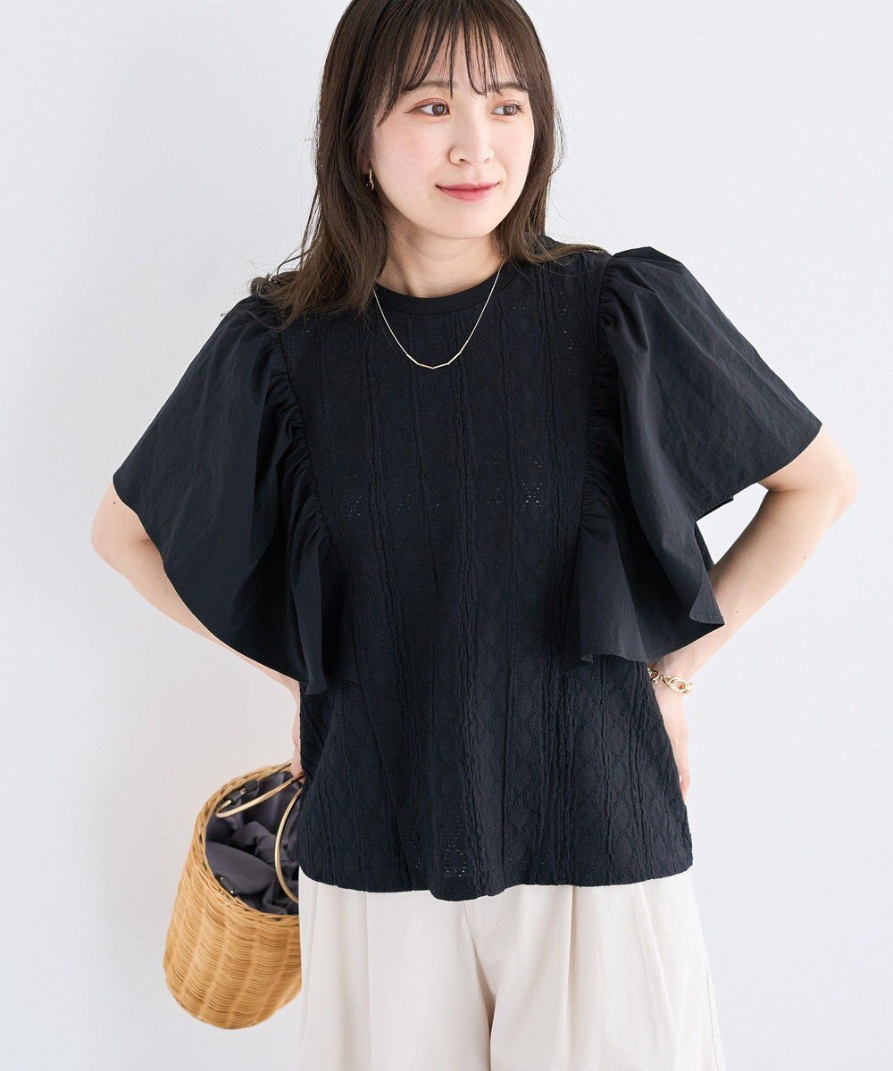 Green Parks ・ＳＵＧＡＲ　ＳＰＯＯＮ　ラッフルスリーブＴＥＥ 