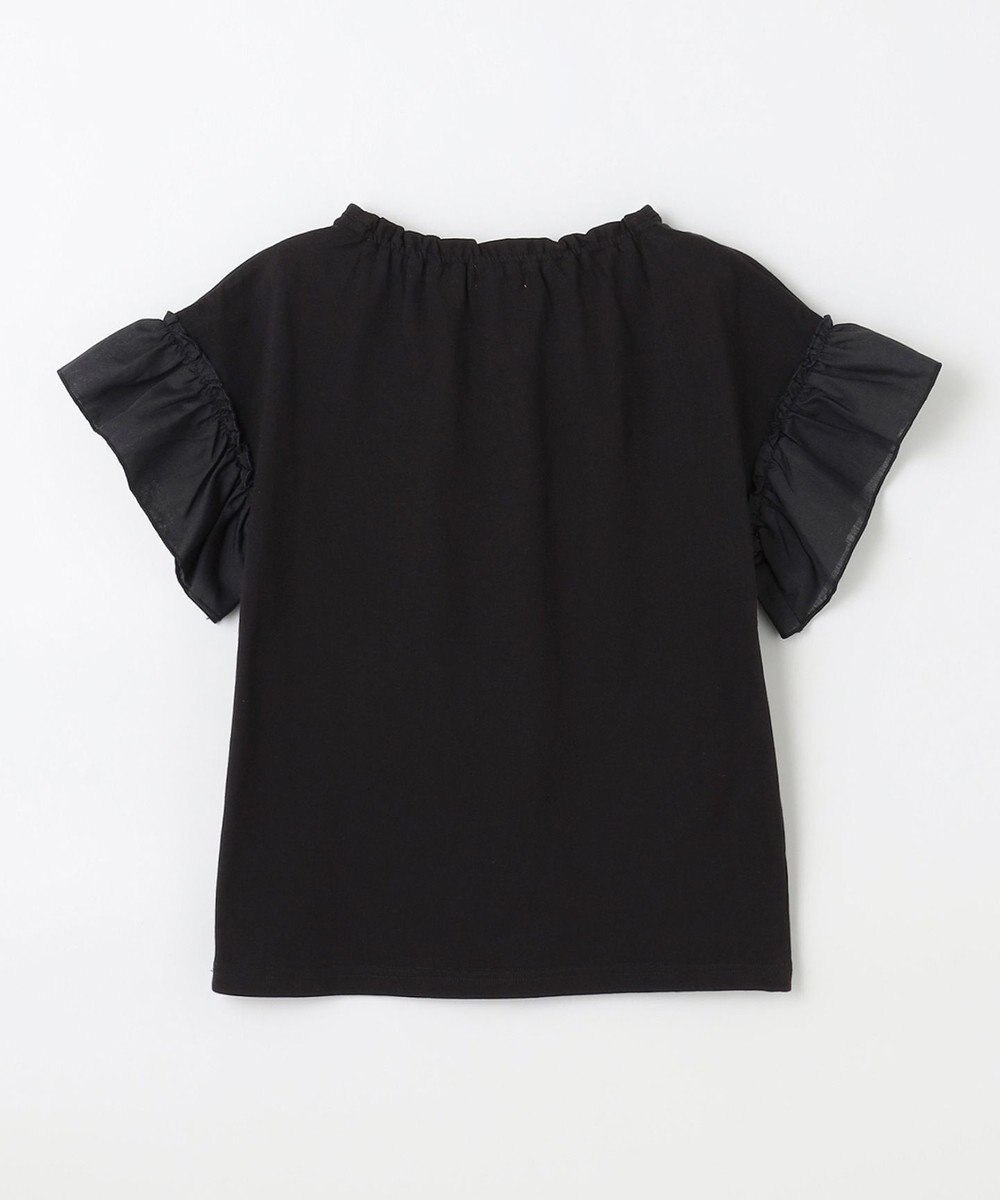 ANY KIDS パール襟 袖フリル Ｔシャツ 