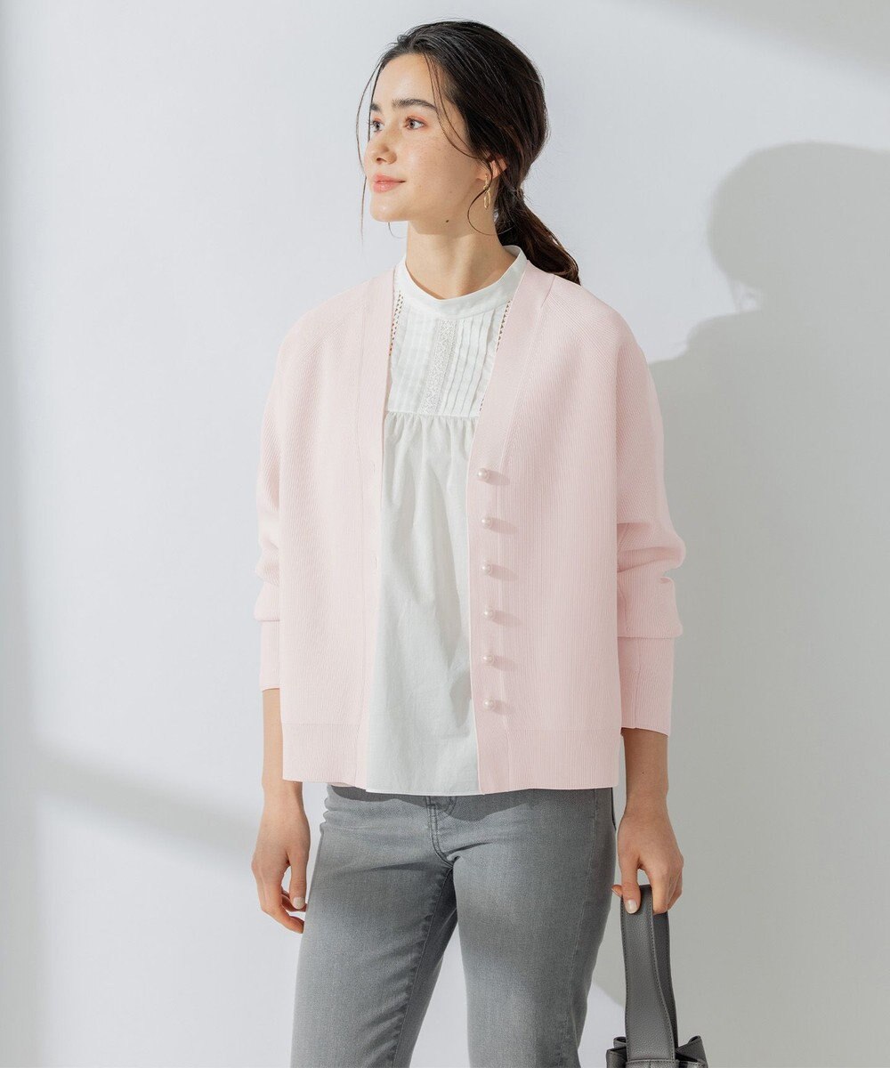 組曲 L 【人気商品が春カラーで登場！】スポンディッシュニット カーディガン 