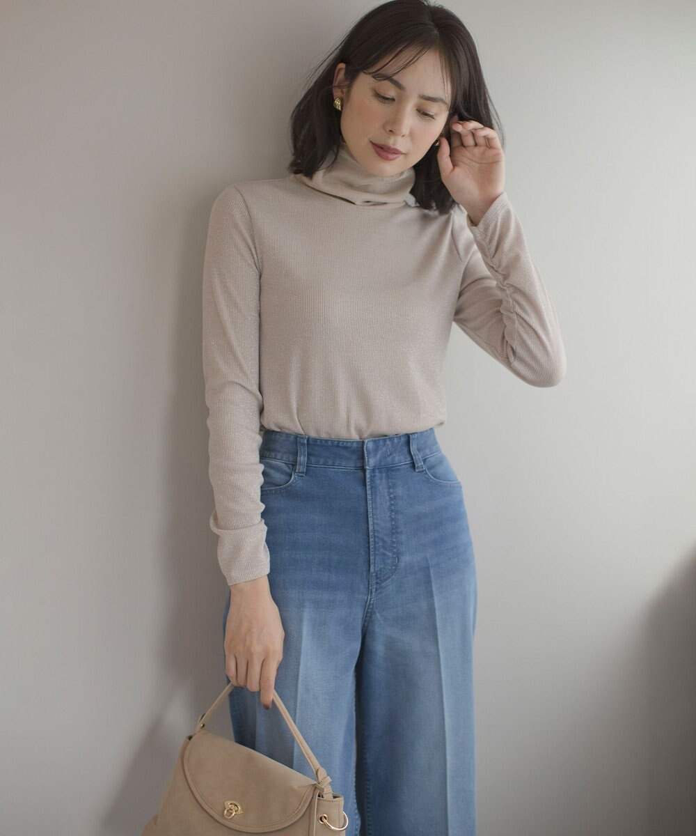 組曲 S ラメチュールコンビタートル カットソー 