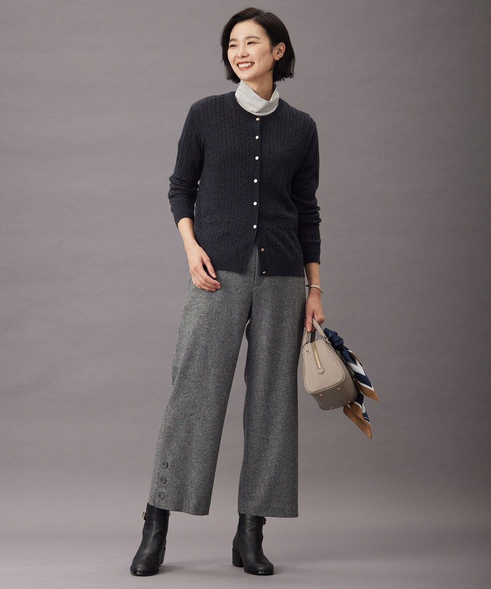 T/W シャブレーツイル セミワイド パンツ / J.PRESS LADIES | ファッション通販 【公式通販】オンワード・クローゼット