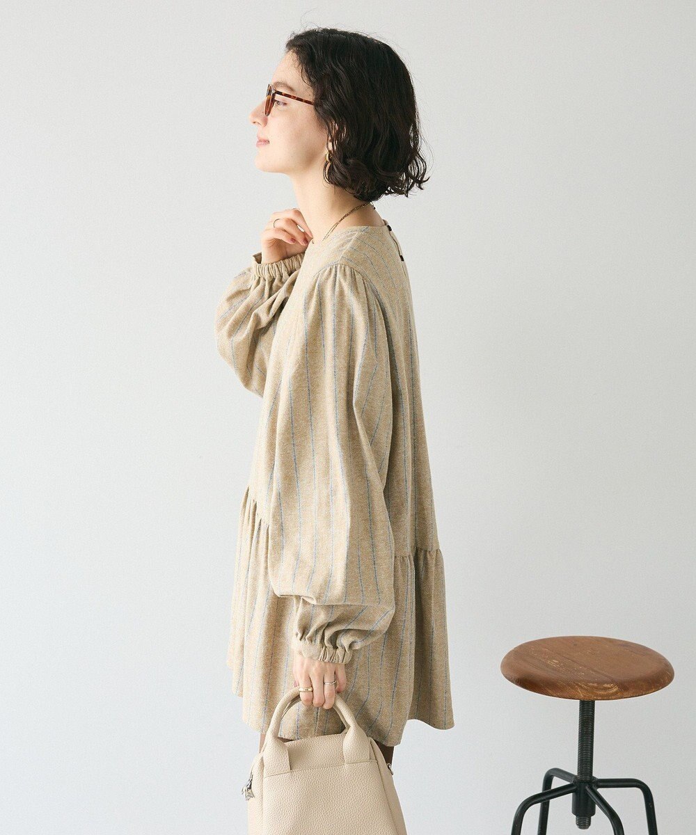 CRAFT STANDARD BOUTIQUE ボリュームスリーブウエストギャザーチュニック 