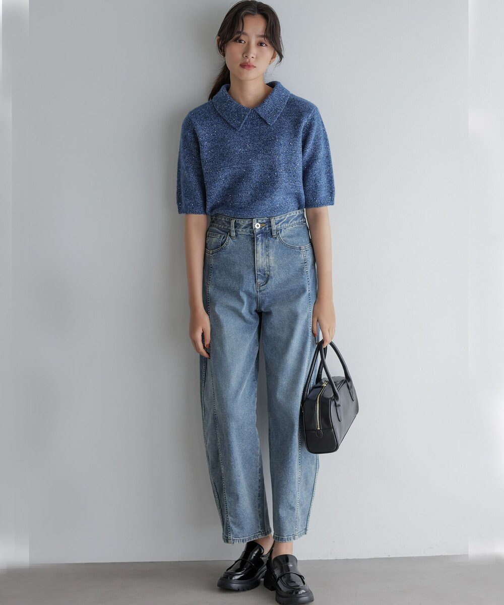 組曲 【加藤ローサさん着用】ボリュームスタッズローファー 