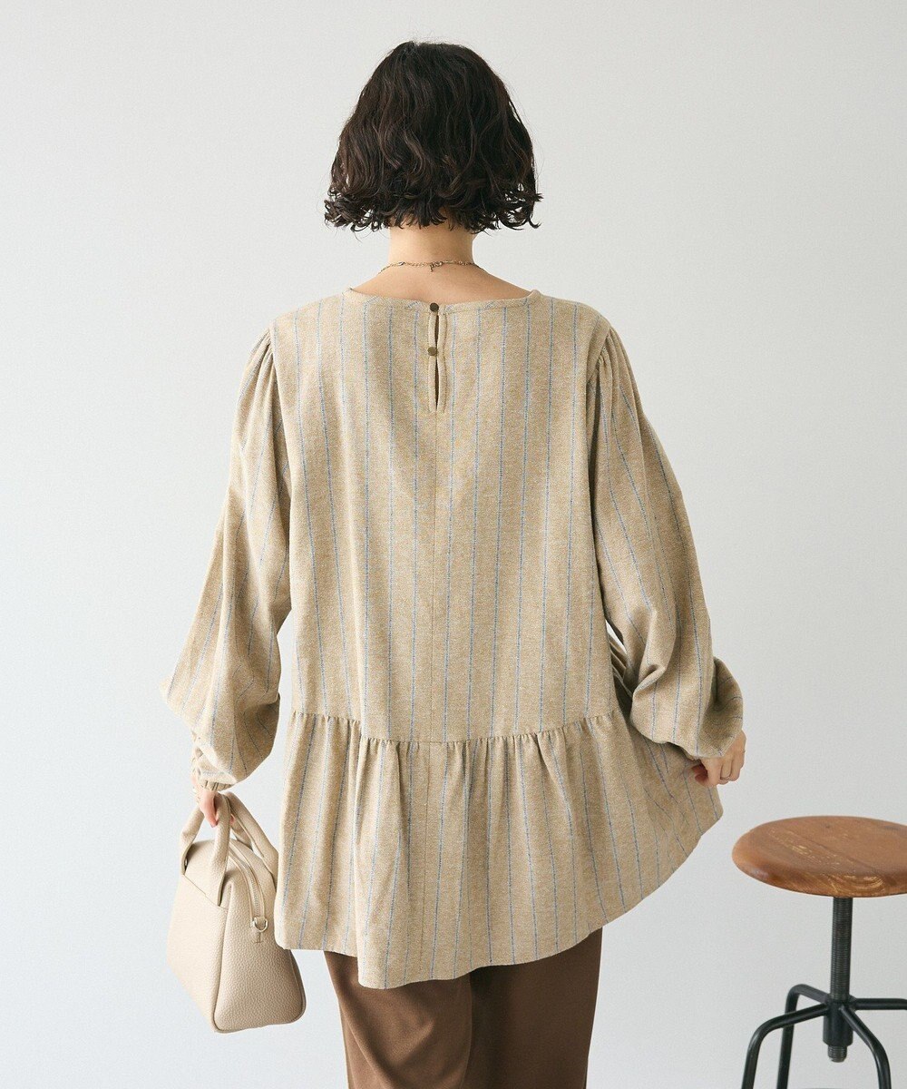 CRAFT STANDARD BOUTIQUE ボリュームスリーブウエストギャザーチュニック 