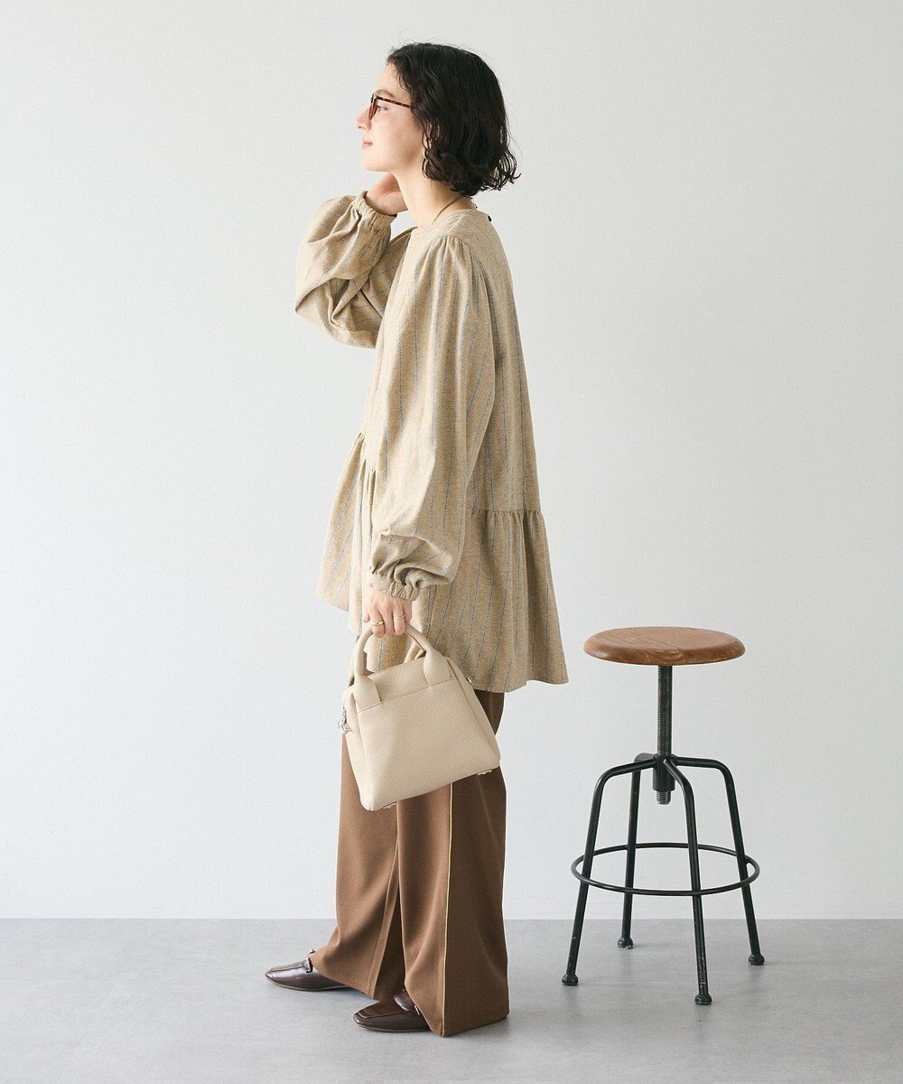 CRAFT STANDARD BOUTIQUE ボリュームスリーブウエストギャザーチュニック 