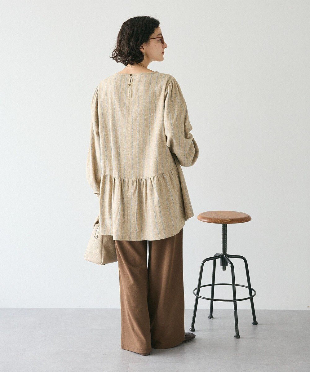 CRAFT STANDARD BOUTIQUE ボリュームスリーブウエストギャザーチュニック 