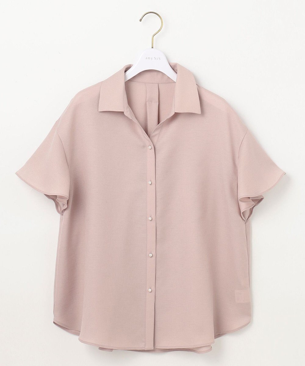 ANY SIS 【速乾・接触冷感】スムージーポリエステル シャツ ブラウス 