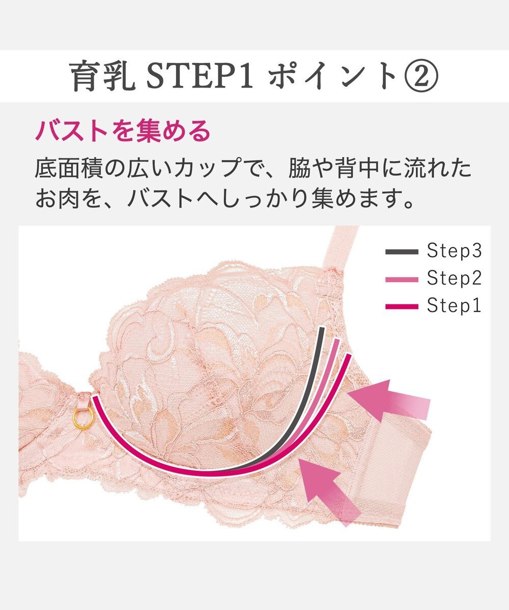BRADELIS New York 【BRADELIS New York / 育乳補整ブラ・STEP1 集める】ジャスミンステップ1ブラ25A2 
