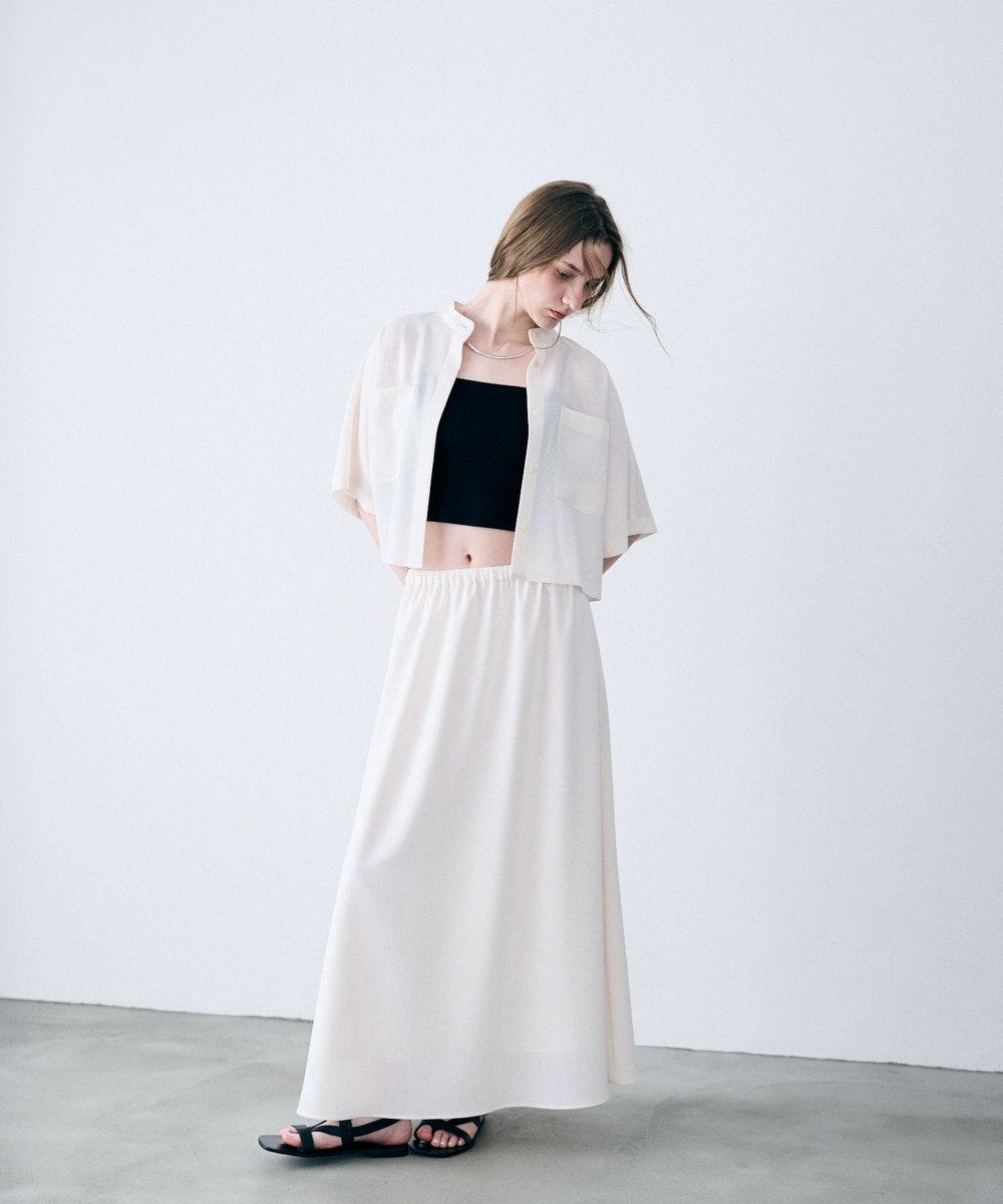 uncrave ドライタッチトロ フレアスカート 