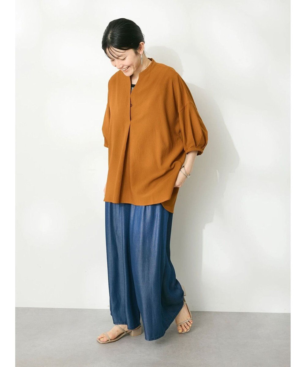 CRAFT STANDARD BOUTIQUE やわらかデニムタックワイドフレアパンツ 