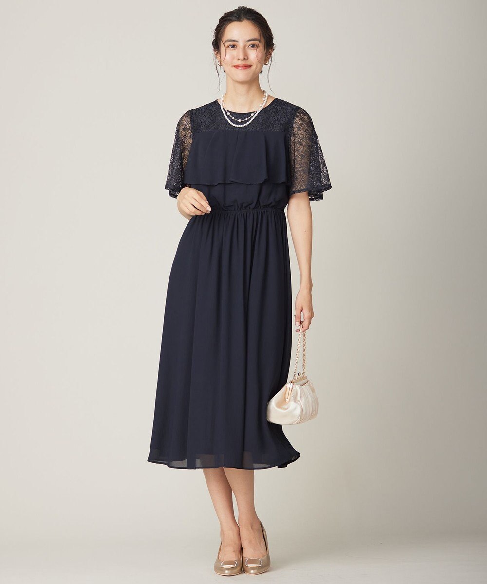 ANY SIS S 【Lily Calin】ラッフルディテール ドレス 