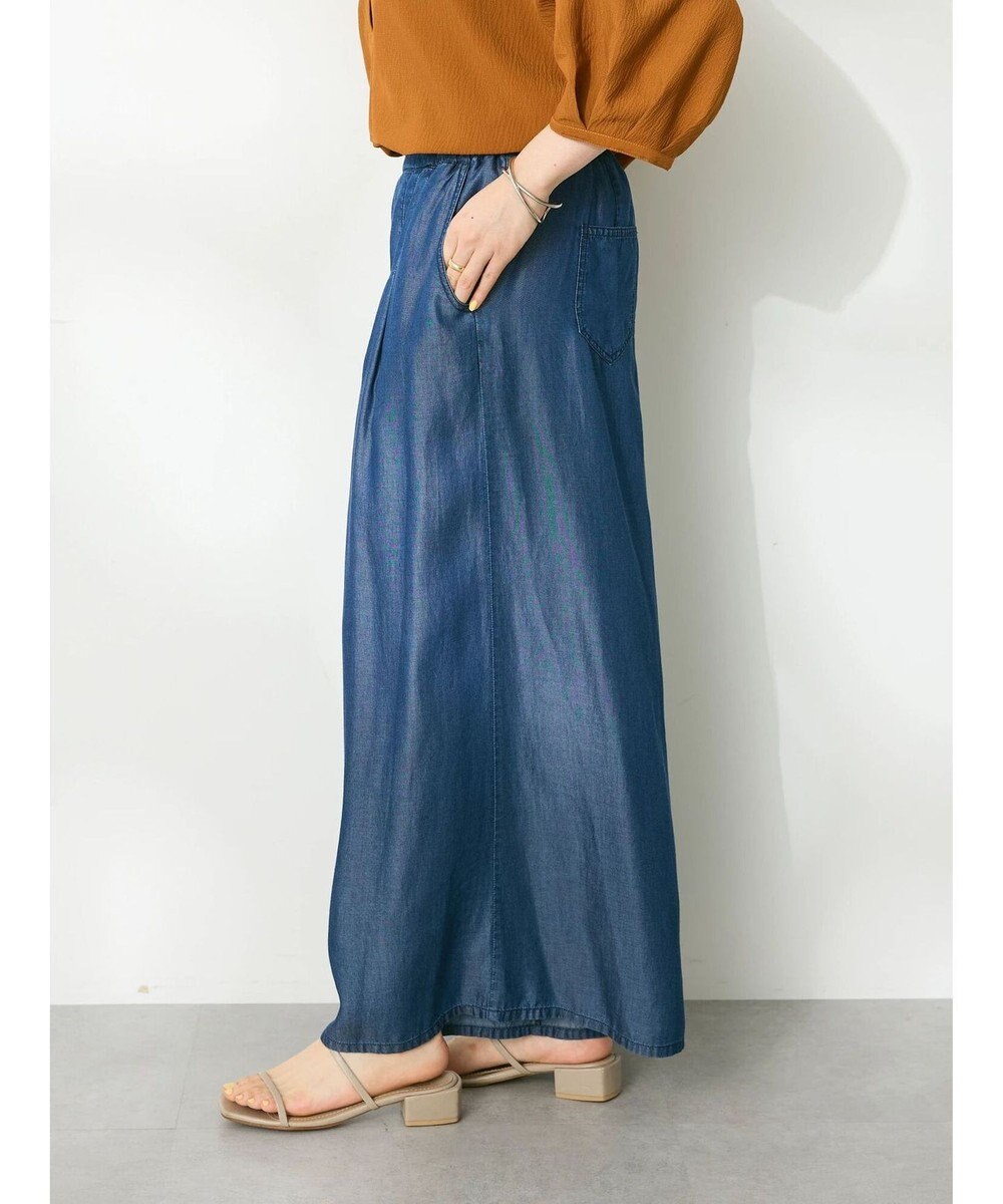 CRAFT STANDARD BOUTIQUE やわらかデニムタックワイドフレアパンツ 